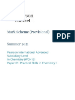 Chemistry UNIT 3 WCH13 01 MS June 21