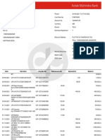 Date Narration Chq/Ref No Withdrawal (DR) Balance Deposit (CR)