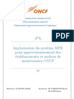 (MEF) Implantation Système MPR Approv ONCF
