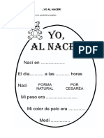 Fichas Yo Al Nacer