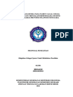 Gambaran Anemia Pada Pasien Gagal Ginjal Kronik (GGK) Yang Menjalani Hemodialisa Di RSUD Bahteramas Prov - Sulawesi Tenggara 2