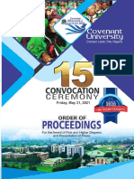 Covenant University Convocation List 2019 2020