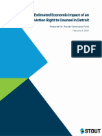 The Estimated Economic Impact of An Eviction Right To Counsel in Detroit