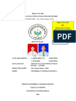 Penggunaan Dan Pengaturan Motor Listrik - Kelompok 1 - Pte - A - Rekayasa Ide