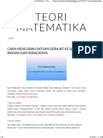 Cara Mengubah Satuan Derajat ke Satuan Radian dan Sebaliknya ~ Teori Matematika