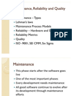 Chapter10 Maintainence Reliability Quality