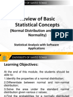 Normal Distribution and Test of Normality
