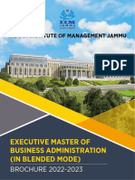 Executive Master of Business Administration (In Blended Mode)