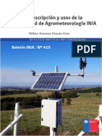 Descripcion y Usos de La Red de Agrometerologia INIA