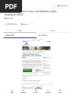 Active and Passive Voice, Worksheets, Rules, Examples (PDF) - Ratan Singh - Academia - Edu