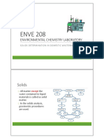 Solids analysis in wastewater