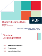 Chapter 4: Designing Studies: Section 4.1