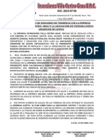 Acuerdos Tomados de Deslindes de Terrenos Con La Empresa Inversiones Villa Centro Grau y La Asociación de Vivienda Nuevo Amanecer de Leguia