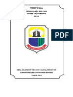 Proposal Hotmik Jalan Poros Desa 2018