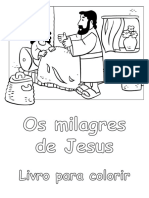 Os Milagres de Jesus - Livro Para Colorir