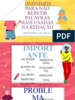 Sinônimos para Não Repetir Palavras Mais Usadas