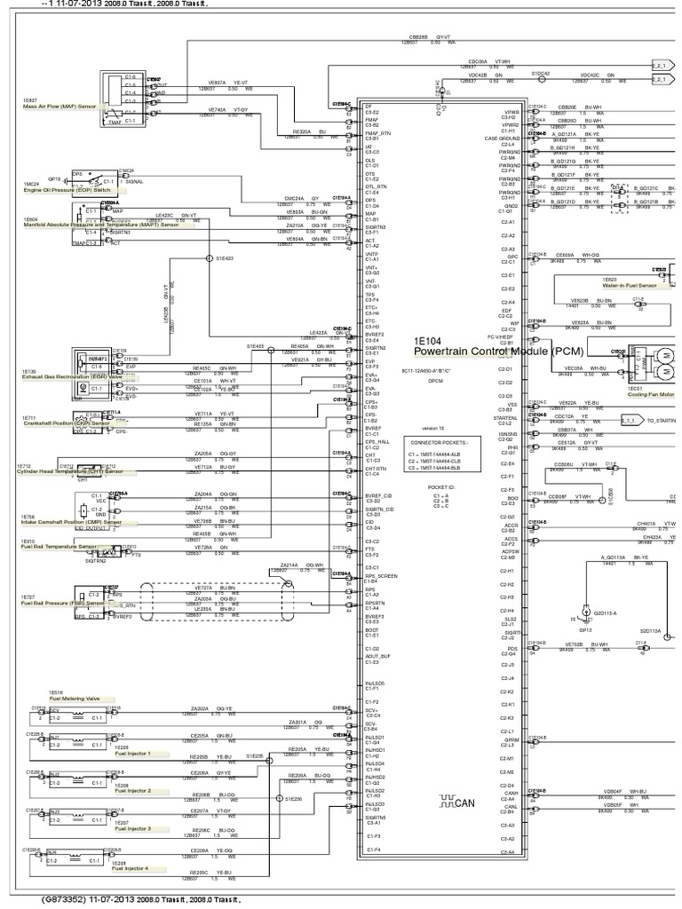 Diagrma de ECM 2.2L 1 | PDF | Mechanical Engineering | Machines