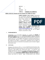 Demanda de Alimentos QUINTO MIGUEL, GLORIA