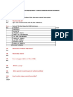 Select 1 Update 2 Delete 3 Insert Into 4 Create Database 5 Alter Database 6 Create Table 7 Alter Table 8 Drop Table 9 Create Index 10 Drop Index