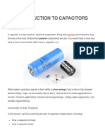 Introduction To Capacitors: Covered in This Tutorial