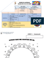 CUADRO DE MATERIALES DEL 11 Al 13 de Abril GRUPO 2