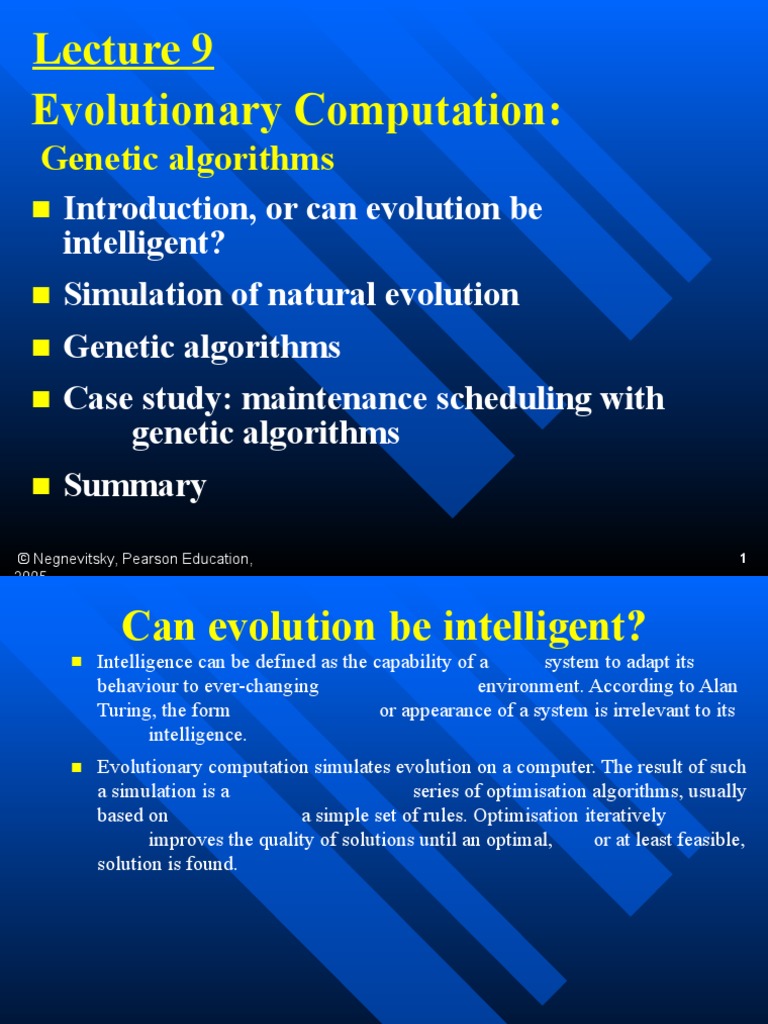 Evolutionary Computation:: Genetic Algorithms | PDF | Genetic Algorithm ...