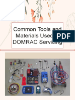 Common Tools and Materials Used in DOMRAC Servicing