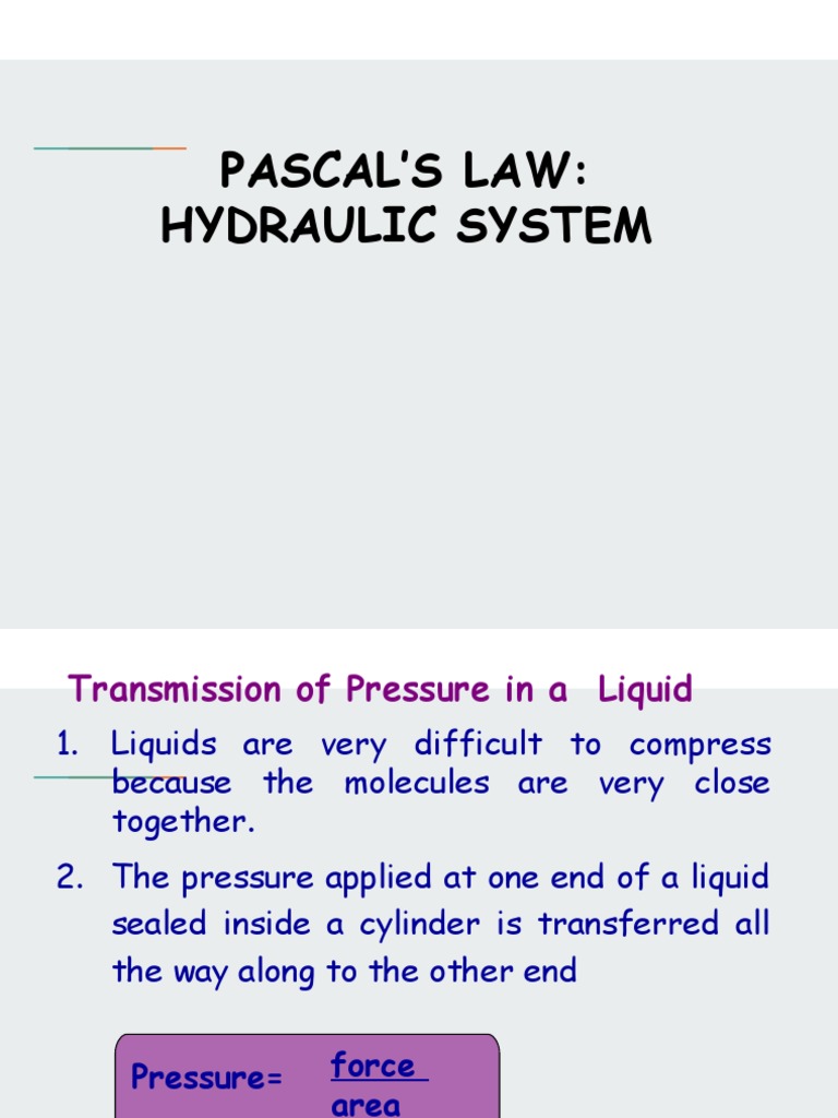 Pascal's Principle Hydraulic Jack | PDF | Science & Mathematics