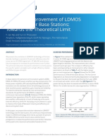 Efficiency Improvement of LDMOS Transistors For Base Stations: Towards The Theoretical Limit