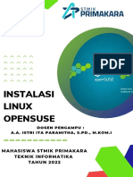 Manual Book Instalasi Linux Opensuse Oleh Kelompok 3