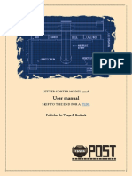 User Manual: Letter-Sorter Model 32120B