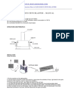 Technical Information Sheet of LED DISCO CRYO BLASTER