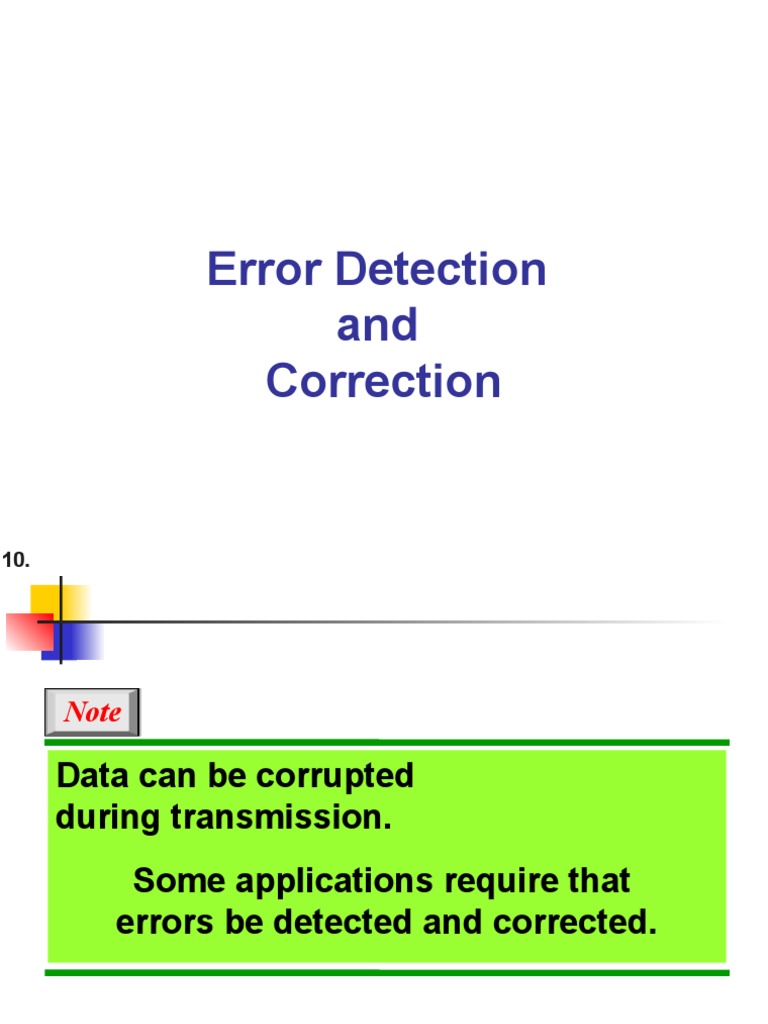 3 1 Module 3 Data Link Layer Error Detection And Correction