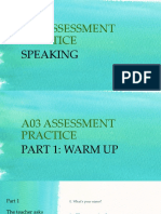 A05 Assessment Practice Speaking