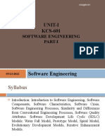 Unit-I KCS-601: Software Engineering