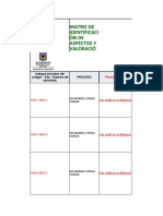 Matriz Aspectos e Impactos Ambientales 2022