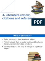 Literature Review, Citations and References: Surveying