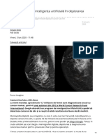 Inteligenta Artificiala in Depistarea Cancerului La San 2020ian