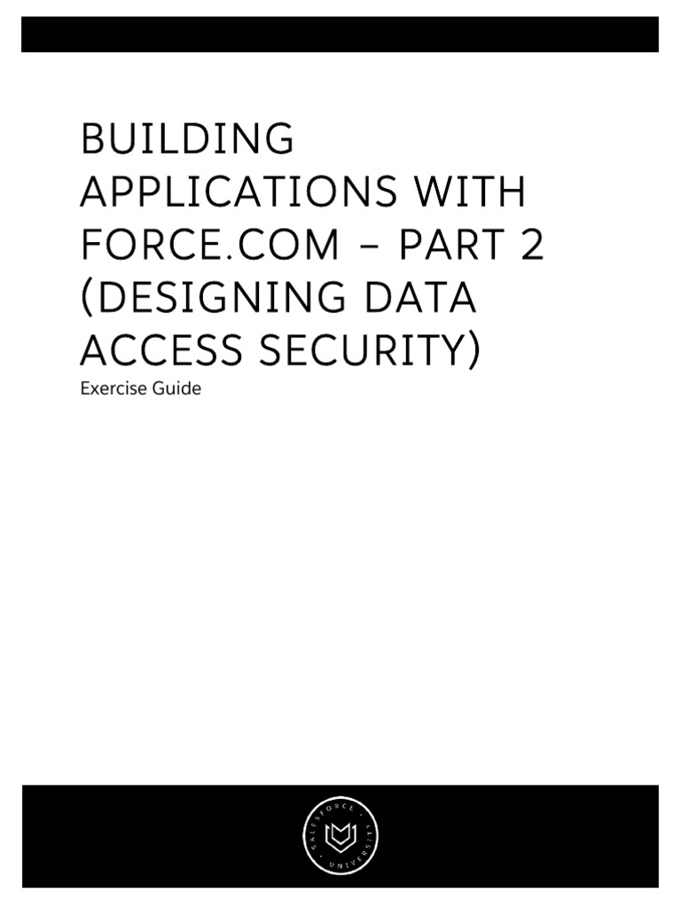 Designing Data Access Security Exercise Guide PDF Information