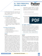 AV - Tema Central - Idea Principal - Intención Del Autor - Fusión Reg 1 y 2