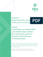 Semana 2: Modelo Educativo Social para La Atención de La Discapacidad