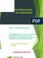 A Fenomenologia de Heidegger