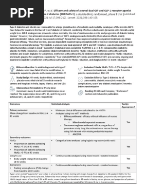 tirzepatide journal club tirzepatide journal club Tirzepatide Journal