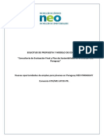 Solicitud de Propuesta Tecnica y Economica