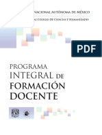 PROGRAMA INTEGRAL DE FORMACIÓN DOCENTE