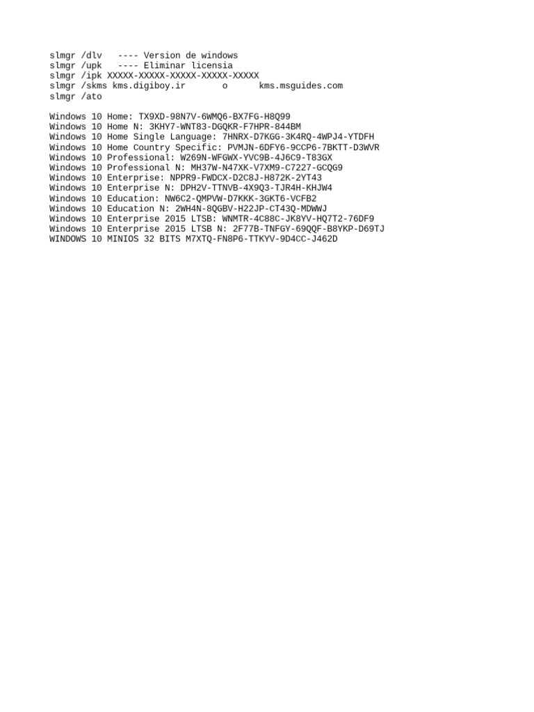 Activarlo Todos Los Windows en CMD | PDF | Business | Technology ...