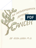 Anthroposophical Approach To Cancer Rita Leroi MD