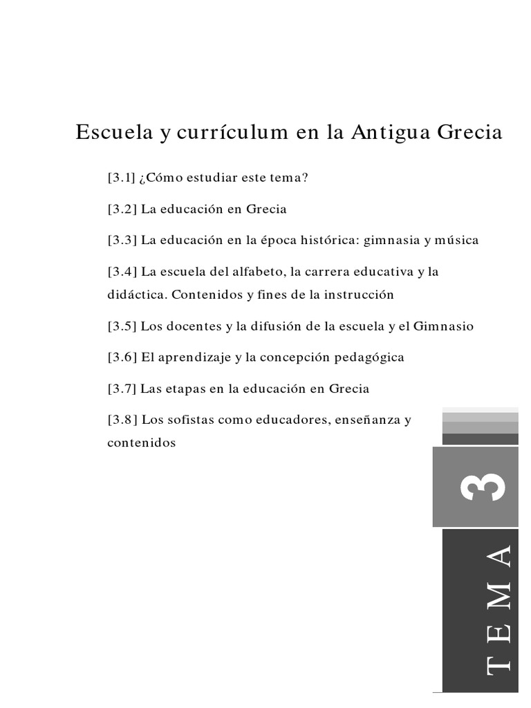 1 La Escuela en Grecia | PDF | Antigua Grecia