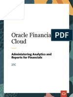 Administering Analytics and Reports For Financials