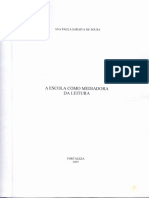 2005 - TCC - Apssousa A ESOCOLA COMO MEDIDORA DE LEITURA